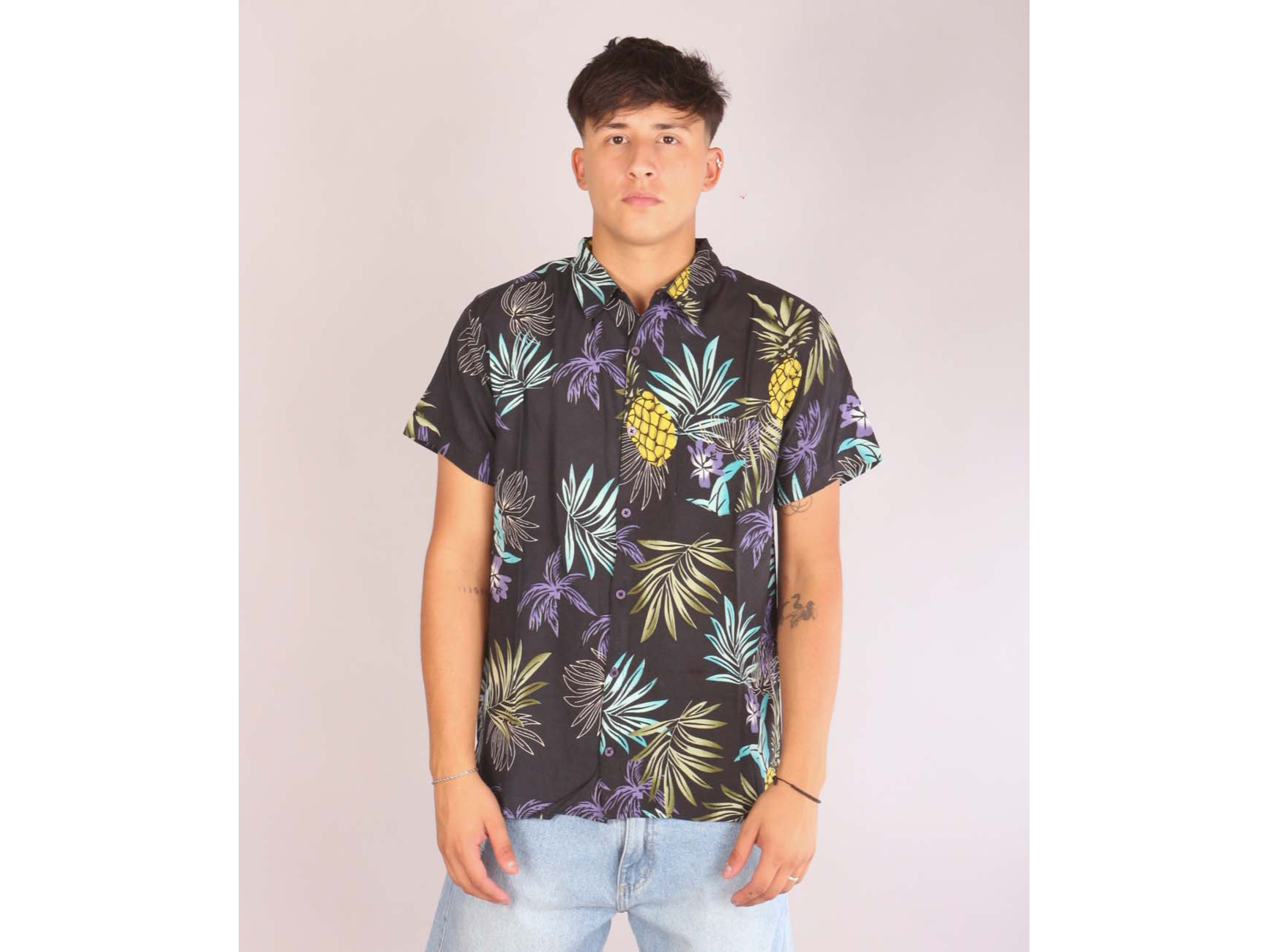 Camisa Estampada Navy Pineaples