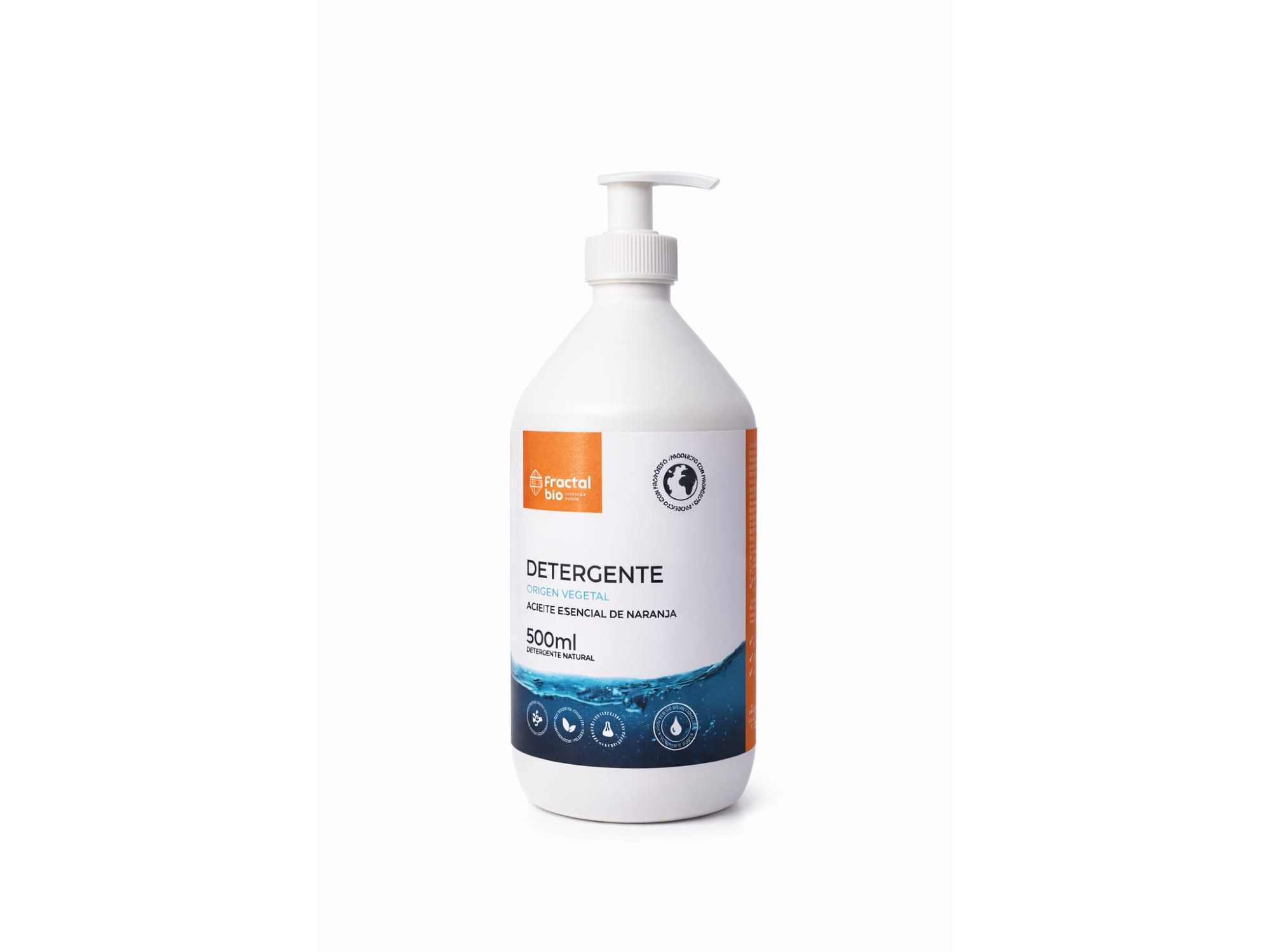 DETERGENTE con VALVULA "FRACTAL BIO" LIMON o NARANJA I PESO 500ml