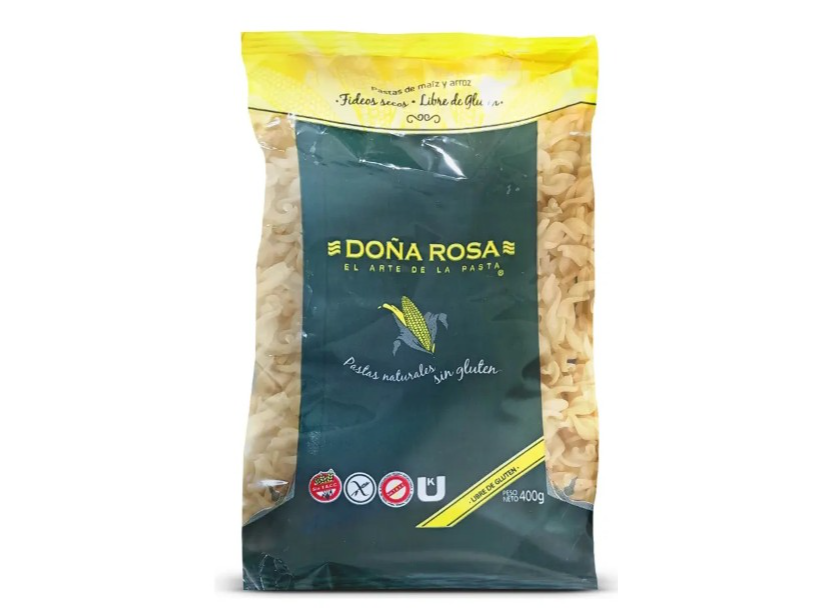 Fusilli Multivegetal "Doña Rosa" SIN GLUTEN