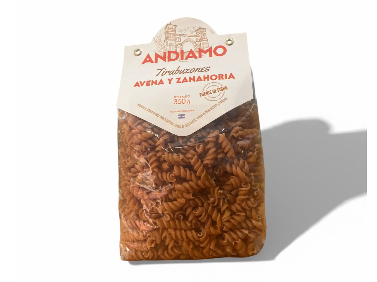 Tirabuzones de Avena y Zanahoria"Andiamo"  I PESO 350grs