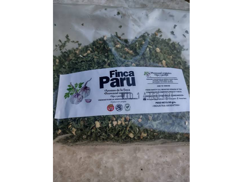 Provenzal Deshidratado en sobre "FINCA PARU" I PESO 50 grs