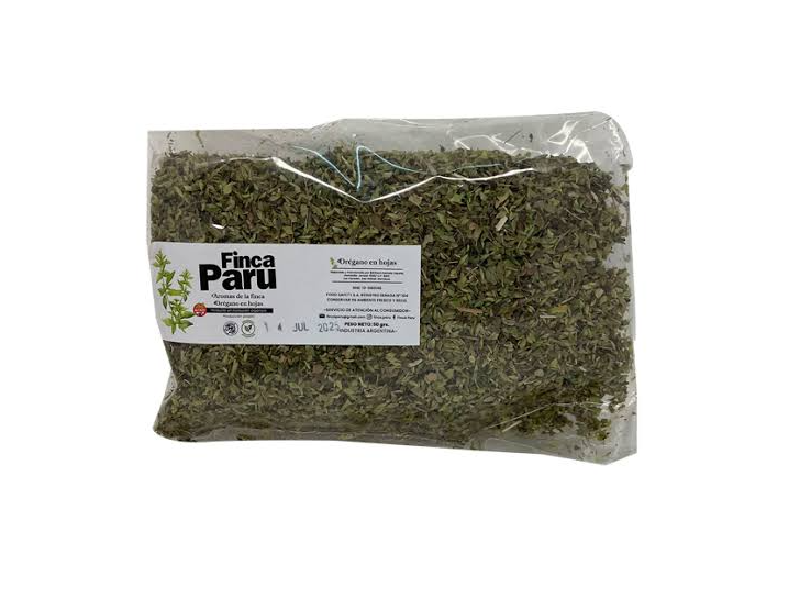Orégano Deshidratado  organico FINCA PARU 50grs