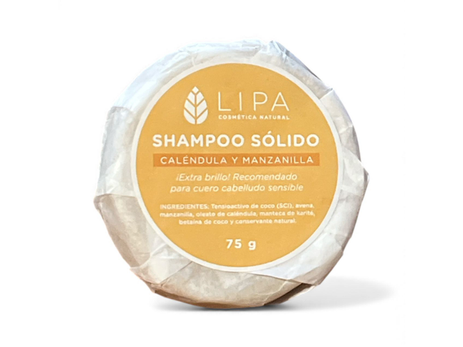 Shampoo Sólido de Calendula y manzanilla "Lipa Cosmetica"