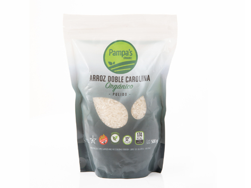 Arroz Doble Carolina Pulido "Pampa Grains" Org. Cert. I 500 grs
