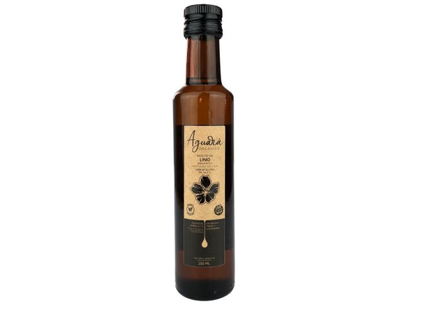 Aceite de LINO MARRON Alto Oleico "Aguará Orgánico" I PESO 250cc