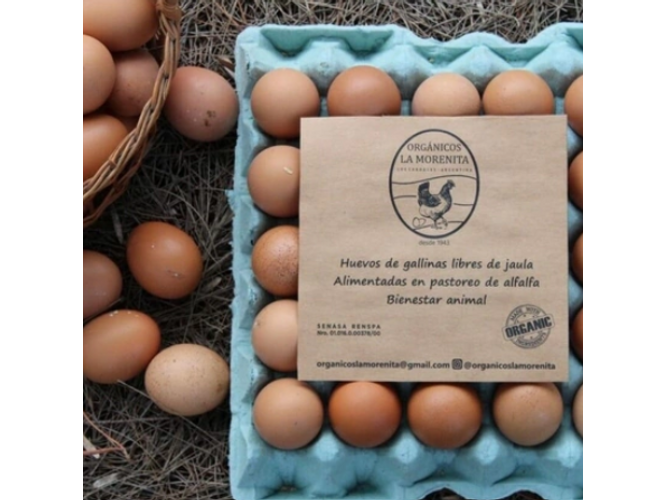 Maple "La Morenita Orgánico" 30 HUEVOS