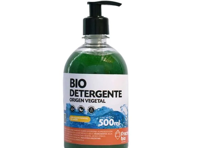DETERGENTE con VALVULA "FRACTAL BIO" LIMON o NARANJA I PESO 500ml