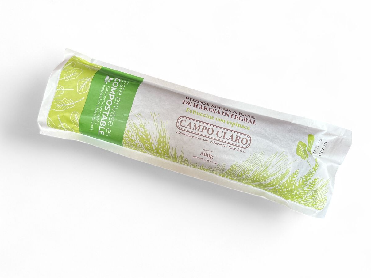 Fettuccine ESPINACA "CAMPO CLARO" Org. Cert.   I PESO 500grs