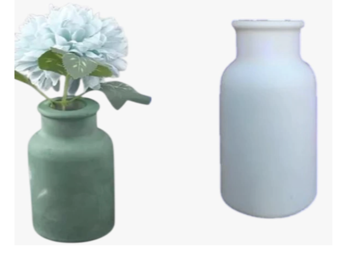 Florero de Yeso Liso Blanco