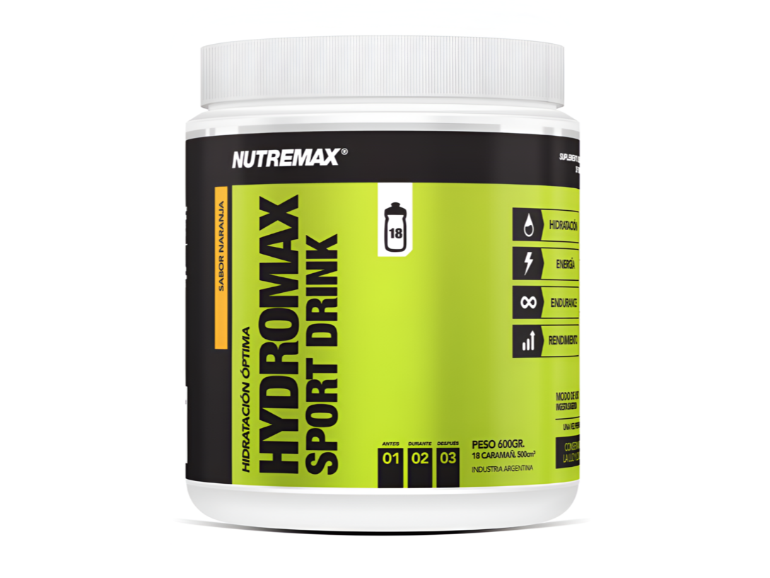 Hydromax Sport Drink – Nutremax (600 g, rinde 9 L)
