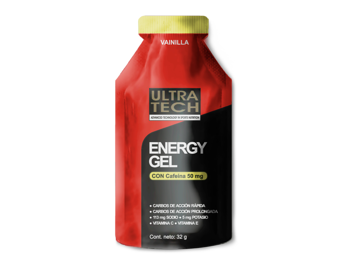 Energy Gel con Cafeína – 32 g – Ultratech