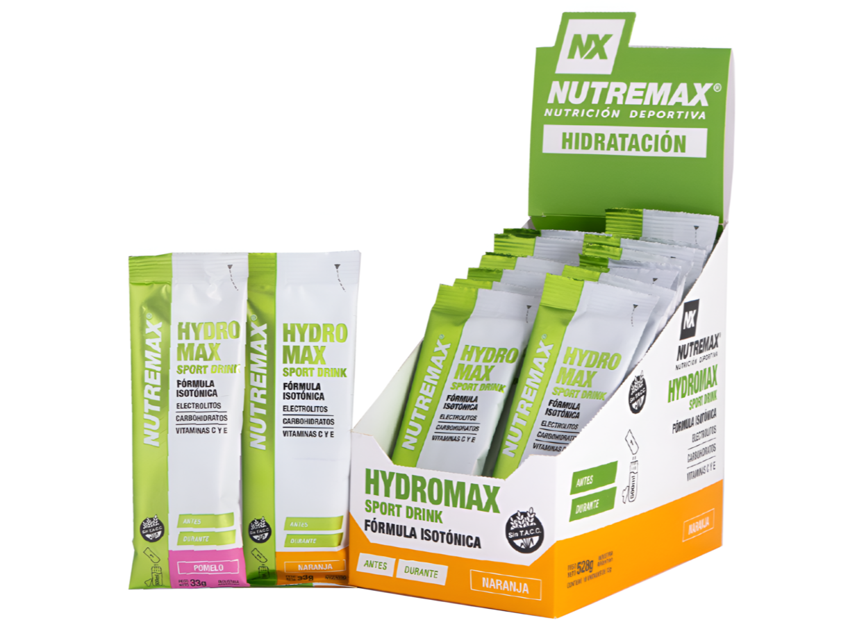 Hydromax Sport Drink – Sobres (Caja x 20 sobres de 33 g) – Nutremax