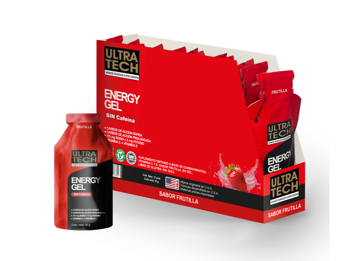 Energy Gel Ultratech – Caja x 12 unidades (32 g c/u)
