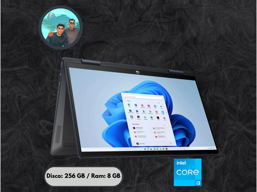 Tablet HP 14-EK0013DX Intel i3-1215U/ 8GB/ 256GB SSD/ 14.0" Touch FHD/ W11