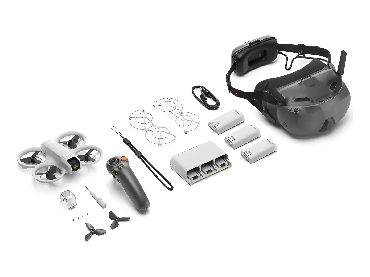 Drone DJI Neo Motion Combo Vuela Más Con Control Remoto RC Motion 3 + Gafas Goggles N3 4K UHD 3 Baterías De Vuelo Inteligente