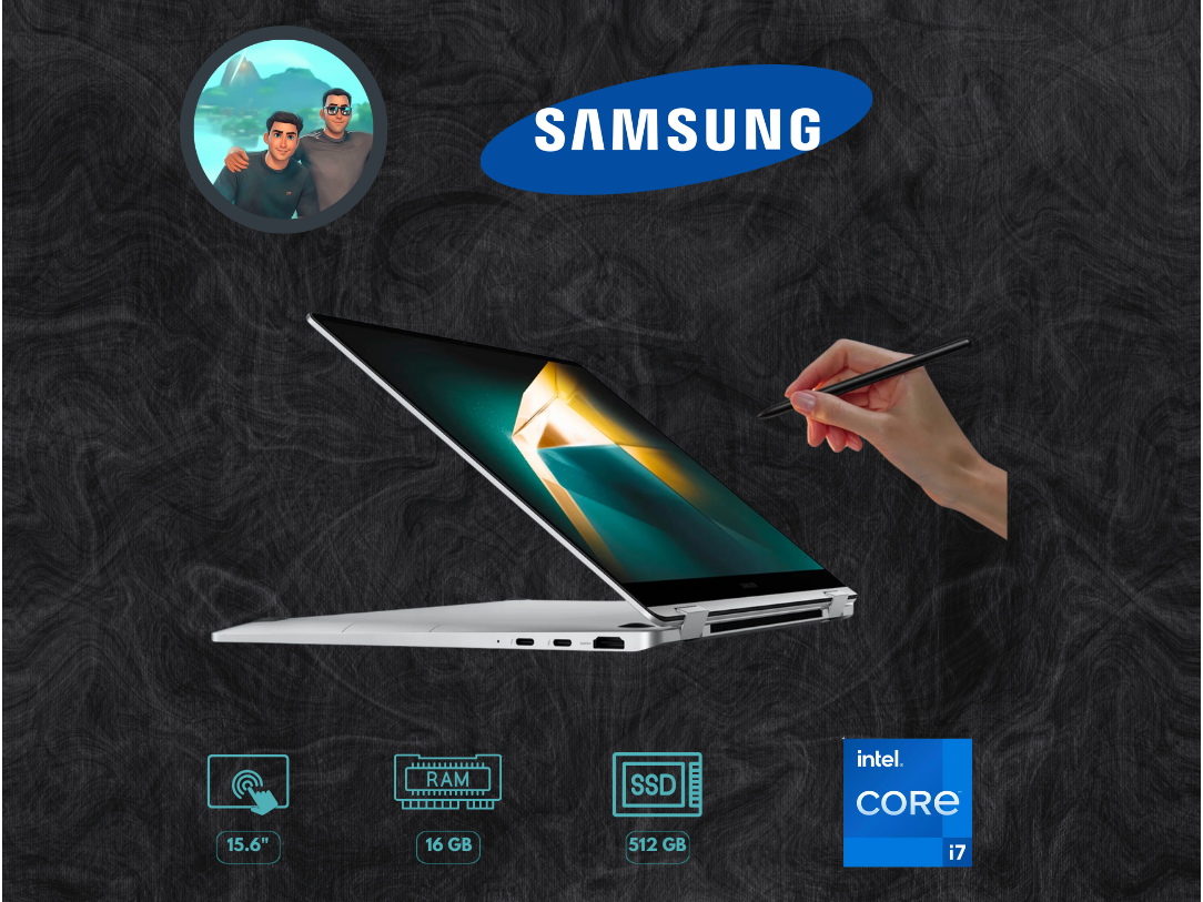 Samsung Galaxy Book 4 NP750XGK-KS2US Intel Core 7 1.8GHz / Memoria 16GB / SSD 512GB / 15.6" / Windows 11