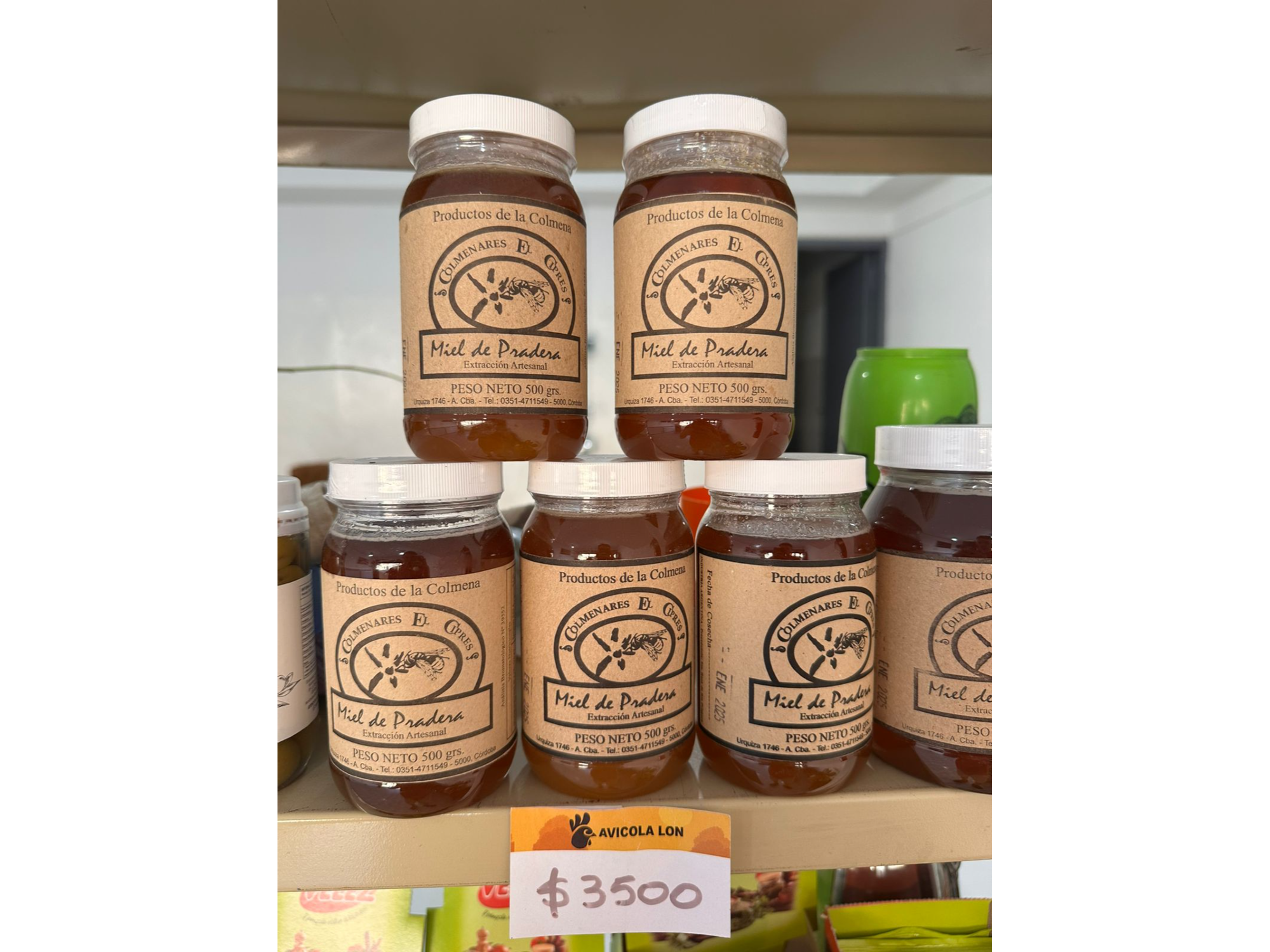 MIEL DE PRADERA ARTESANAL 500GRS