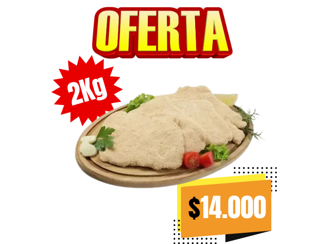 2 KG DE MILANESAS DE POLLO