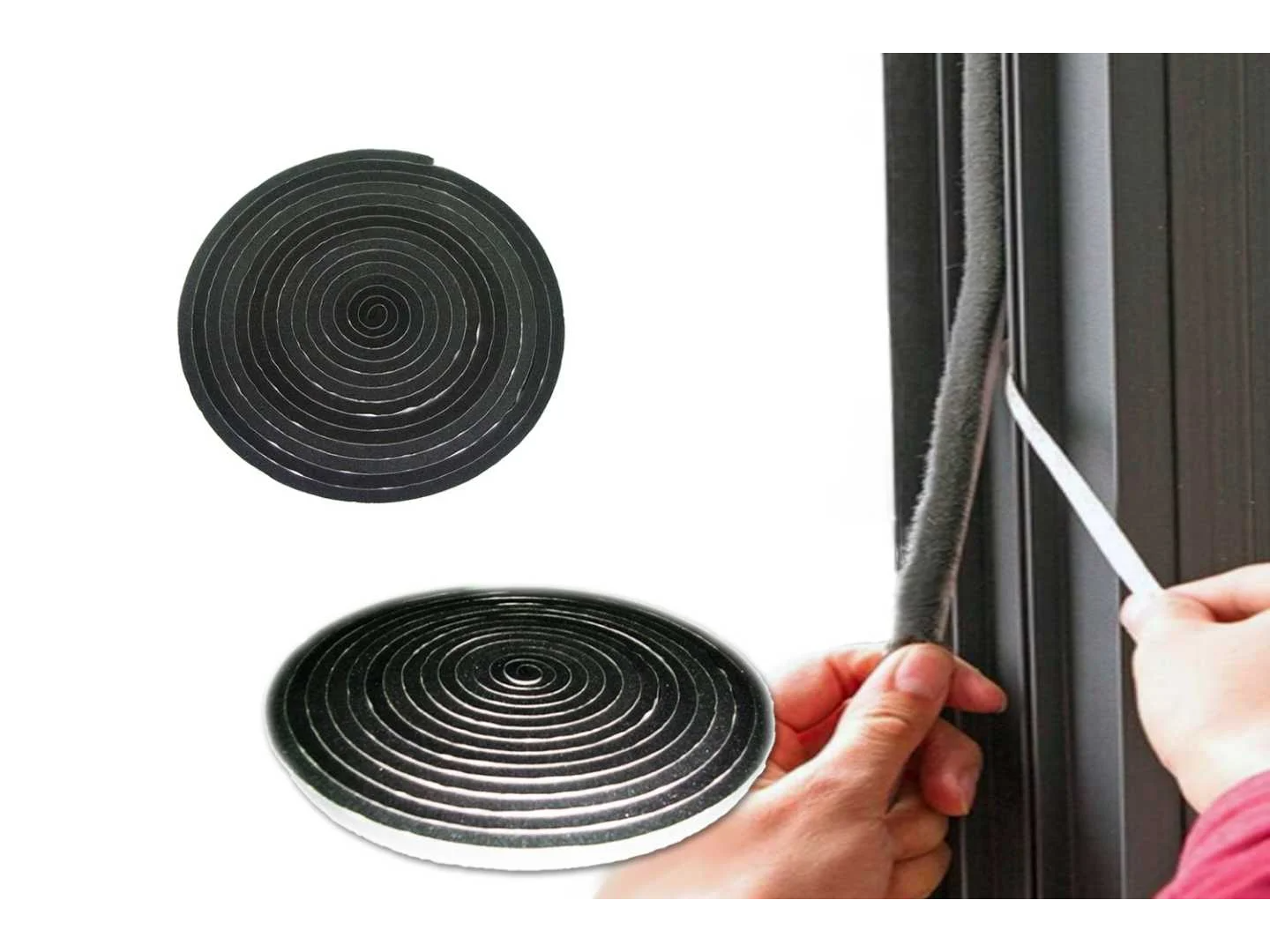 Burlete adhesivo 5mx10mmx5mm - Esponja - SINA