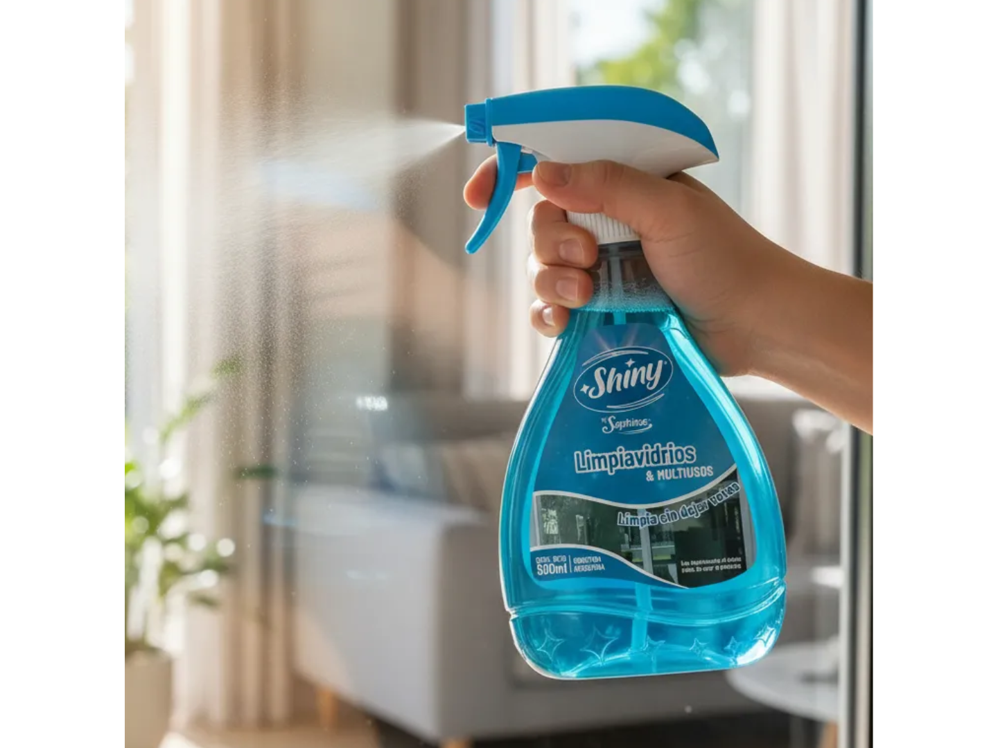 LIMPIA VIDRIOS MULTIUSO SHINY 250ML.