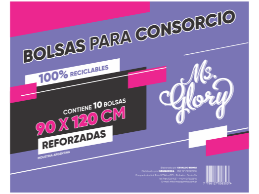 5x Bolsa consorcio 90x120cm