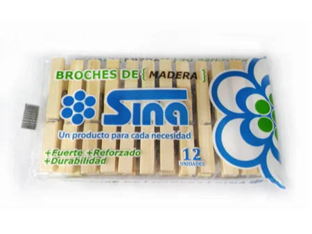 Broche madera reforzado SINA - Endocenados
