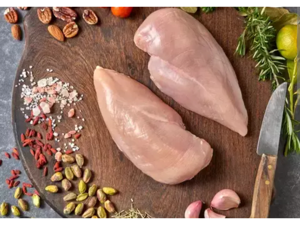 Pechuga sin piel y hueso