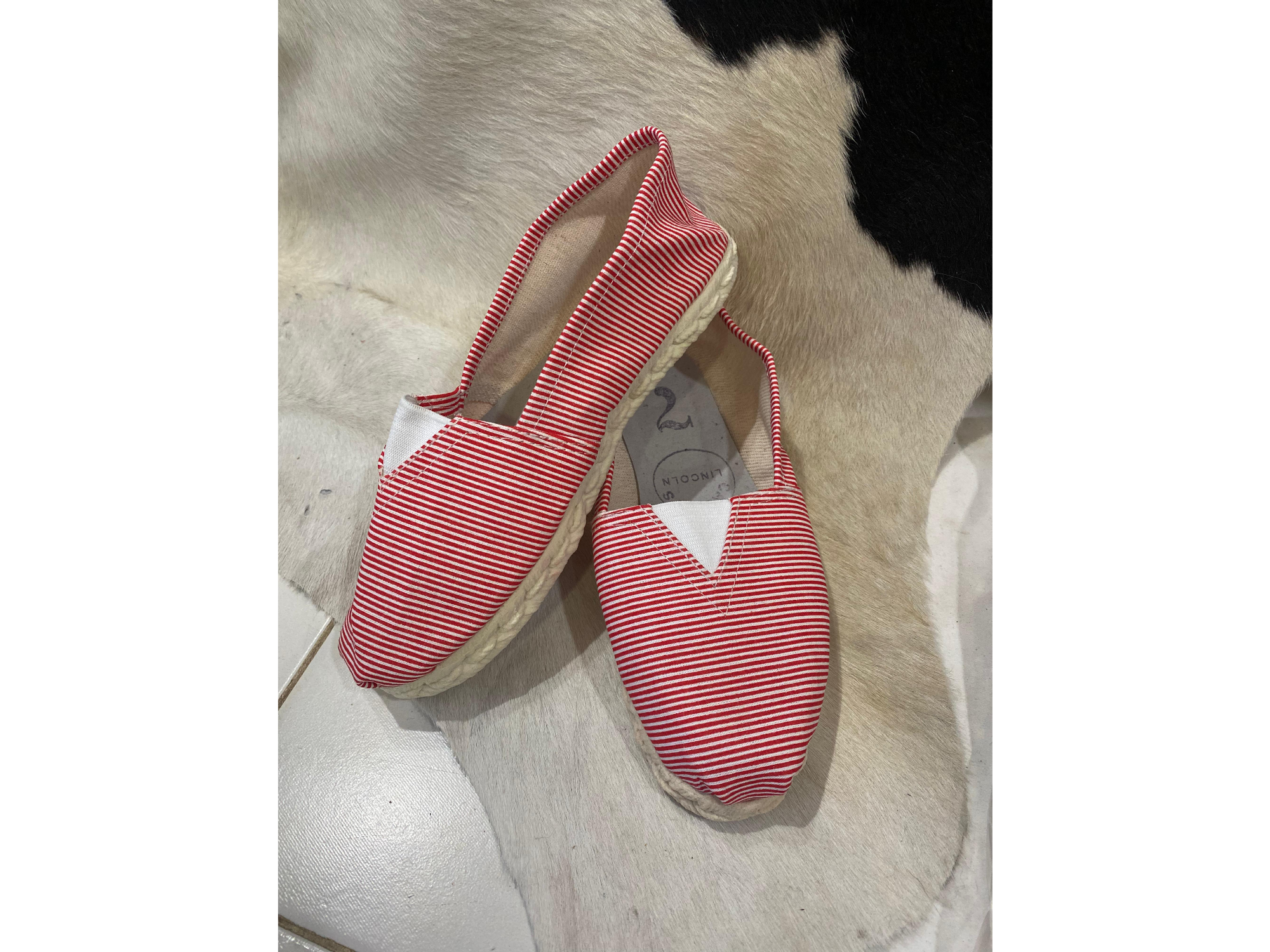 Estampados rayado rojo