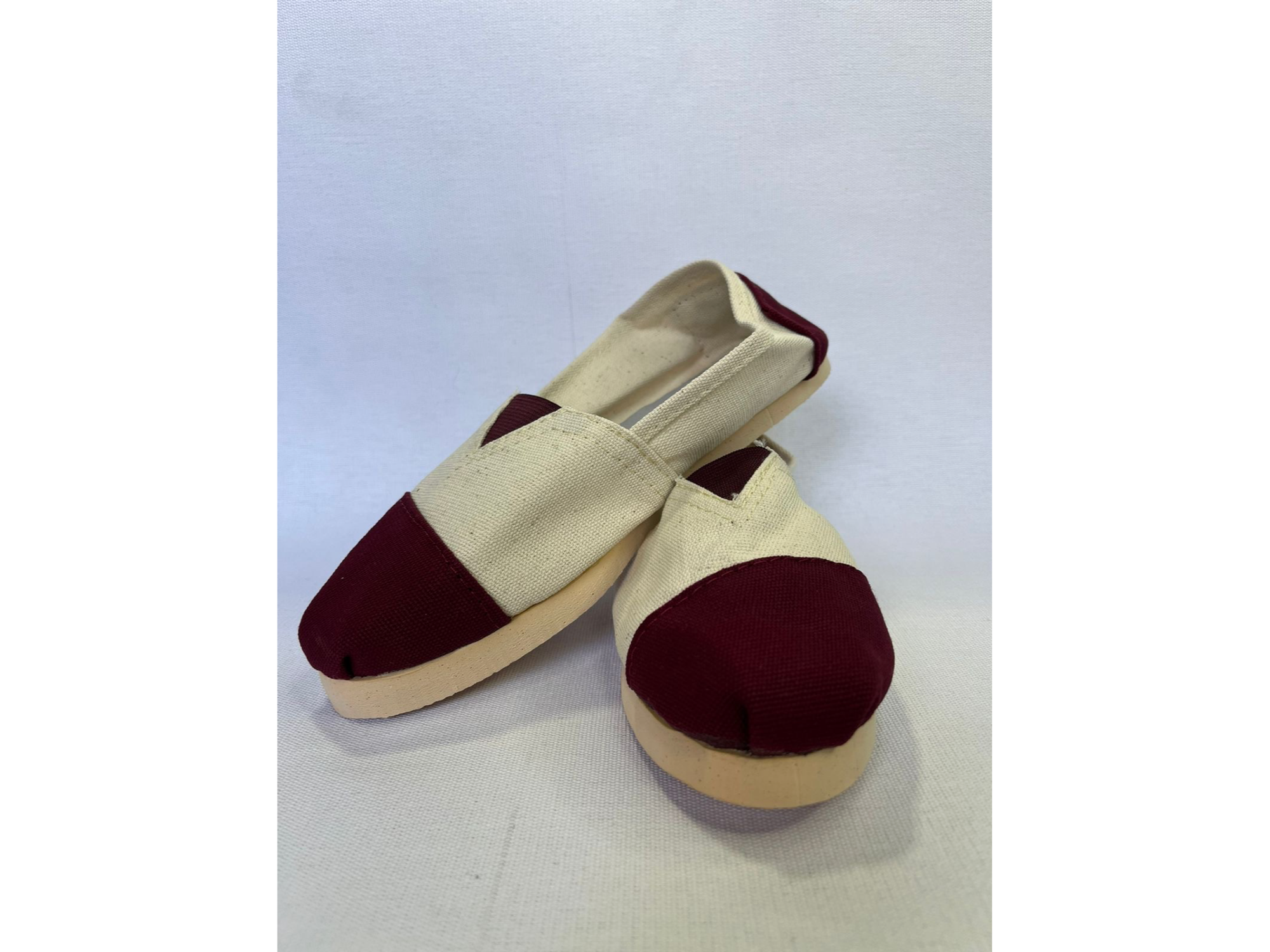 Reforzada combinadas beige y bordo