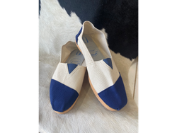 Reforzada combinadas beige y azul