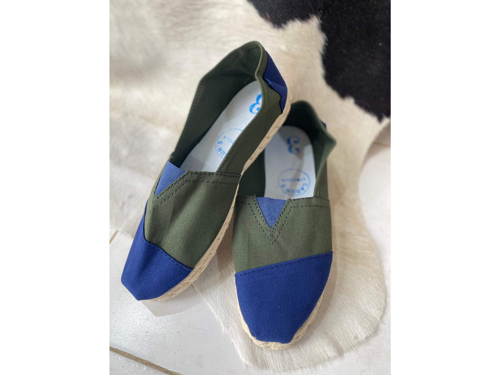 Combinada verde y azul