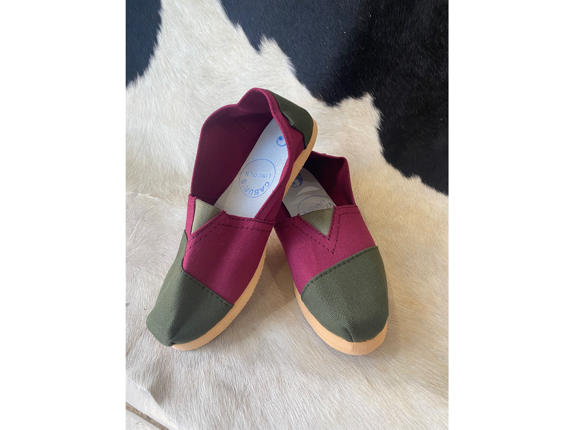 Reforzada combinadas bordo y verde