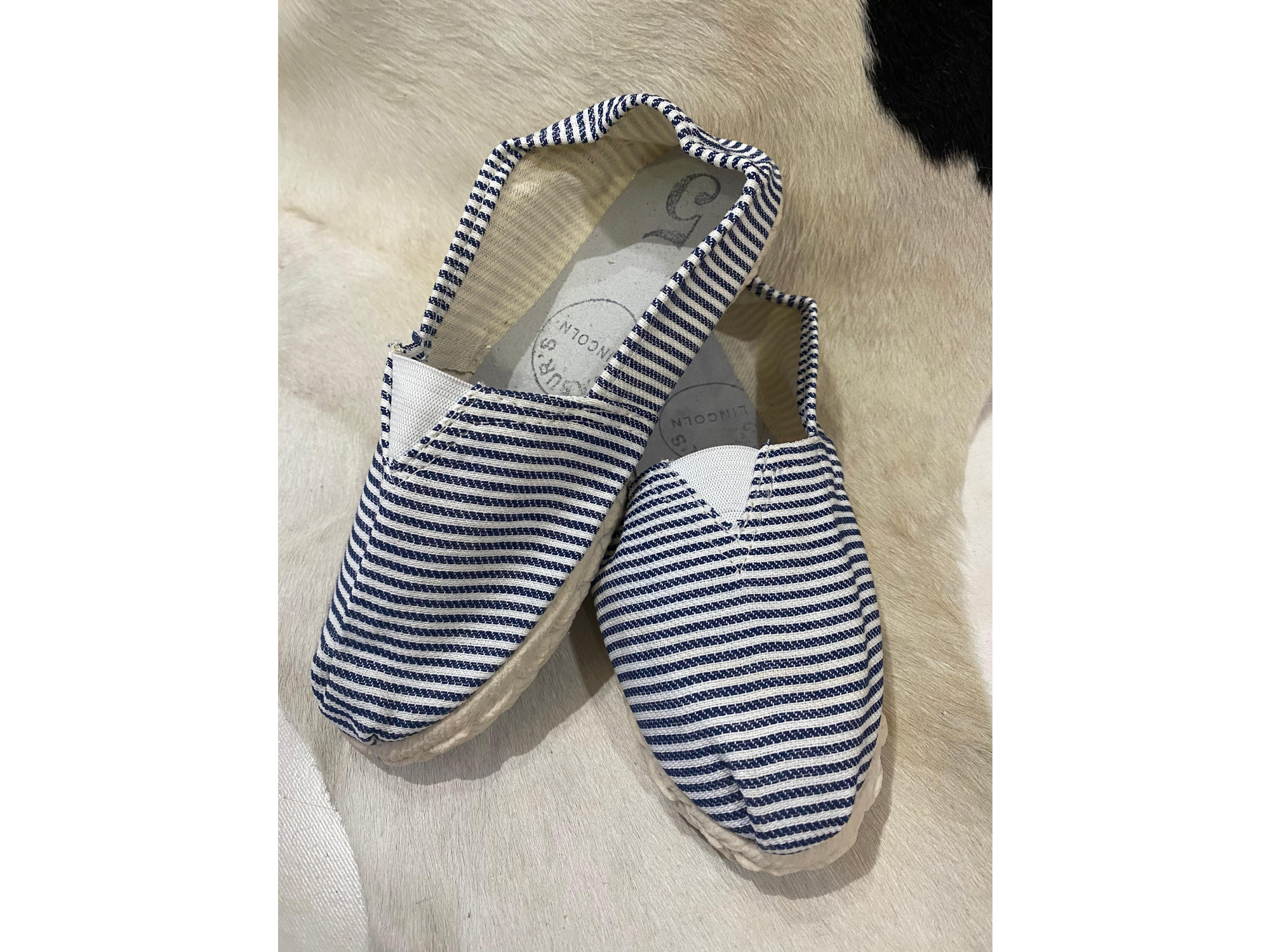 Estampados rayado azul cobalto