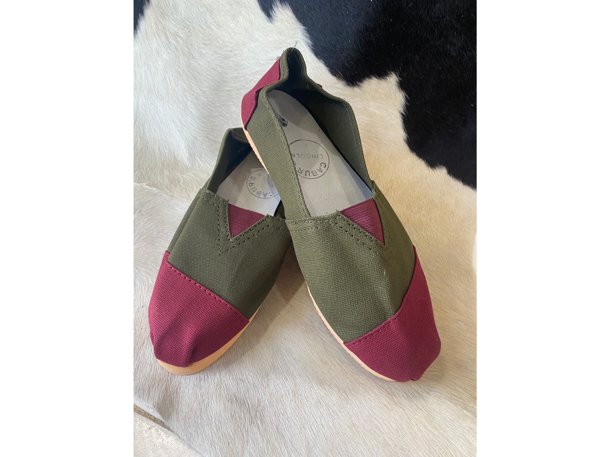 Reforzada combinadas verde y bordo