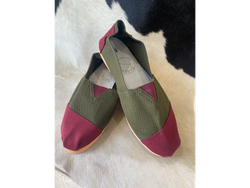 Reforzada combinadas verde y bordo