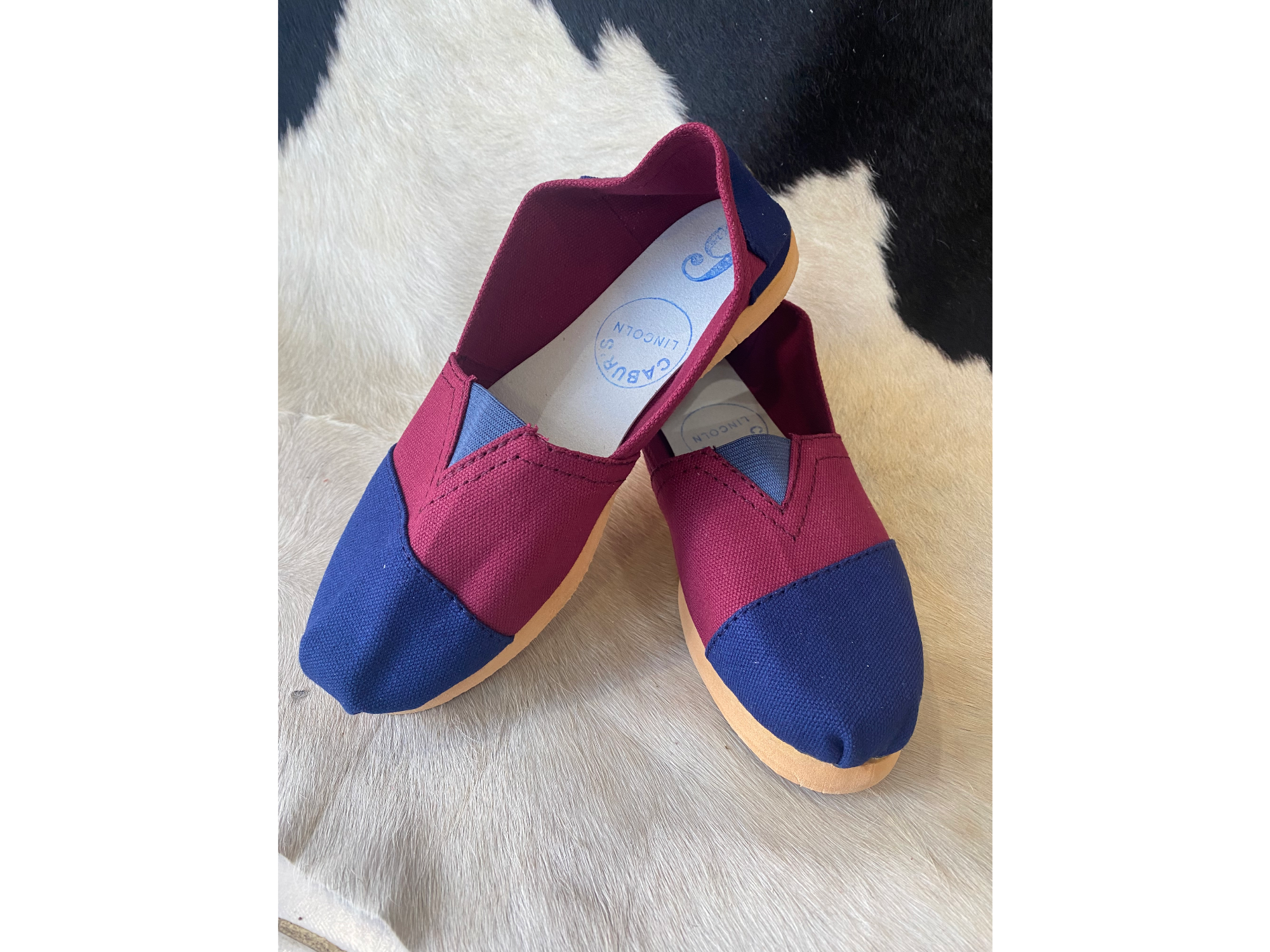 Reforzada combinadas bordo y azul