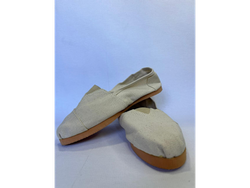 Reforzada liso crudo goma beige