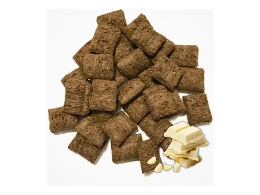 Almohaditas de chocolate rellenas de chocolate blanco