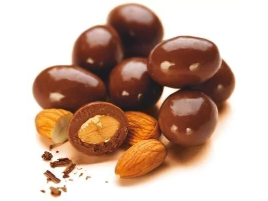 Almendras con chocolate