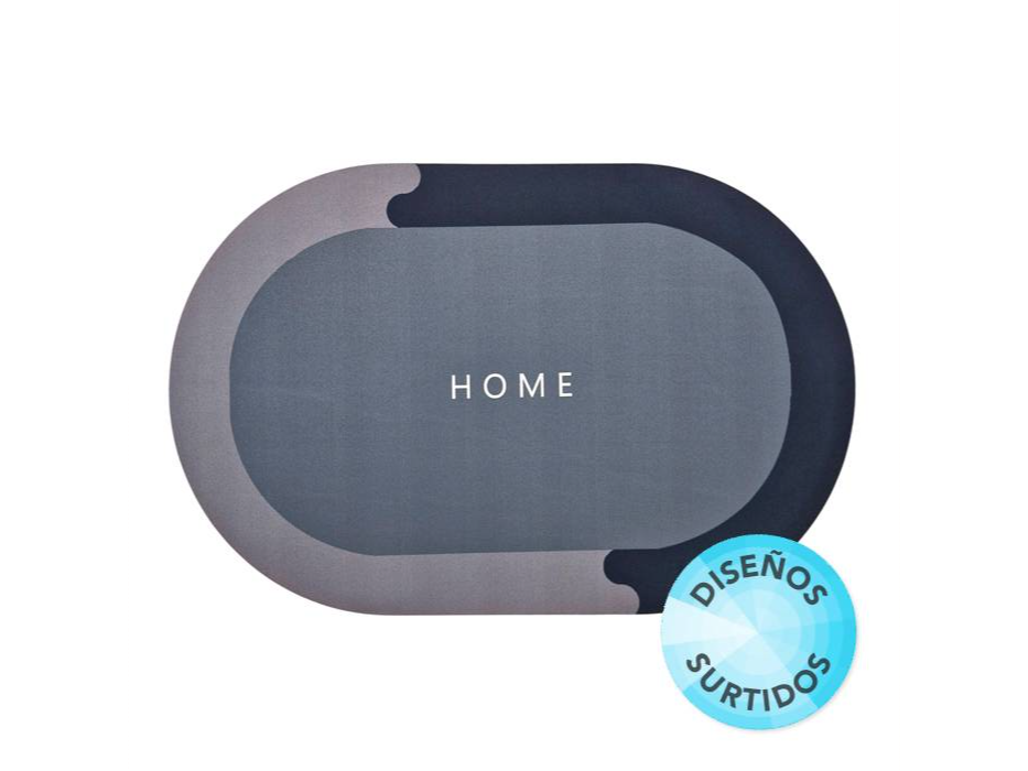 Alfombra Neoprene Oval Decorada