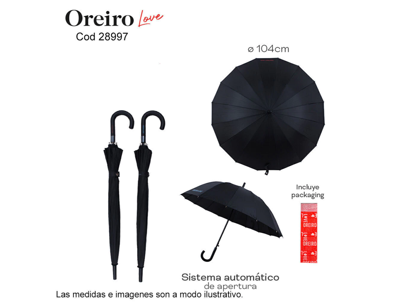 Paraguas OREIRO LOVE