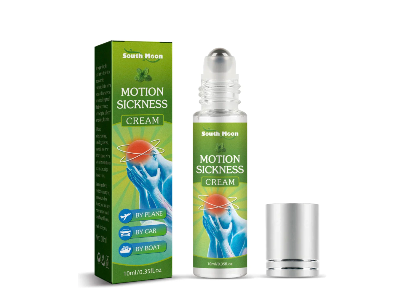 Roller Crema Antimareo 10ml Anti Vertigo Calma Nauseas En Auto
