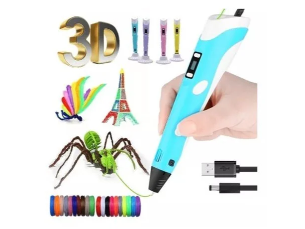 Lapiz 3D c/accesorios y trafo