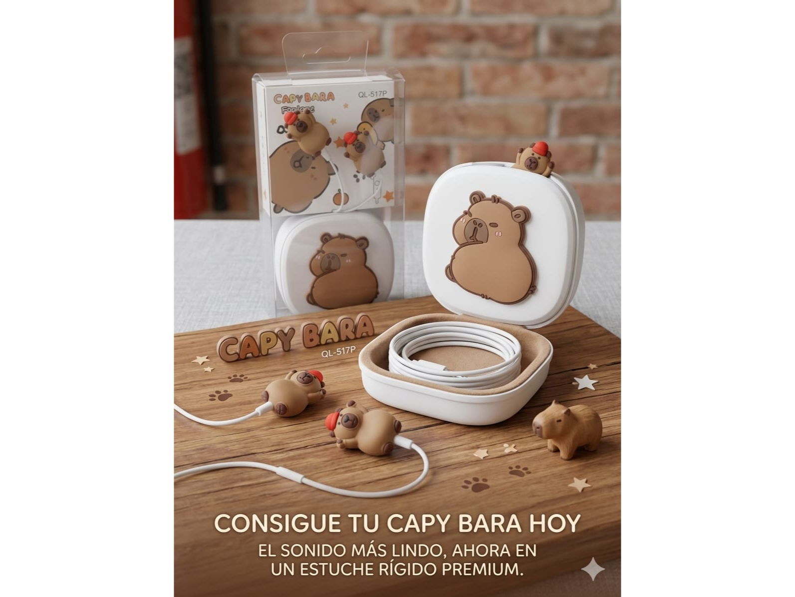 Auriculares de cable Capibara