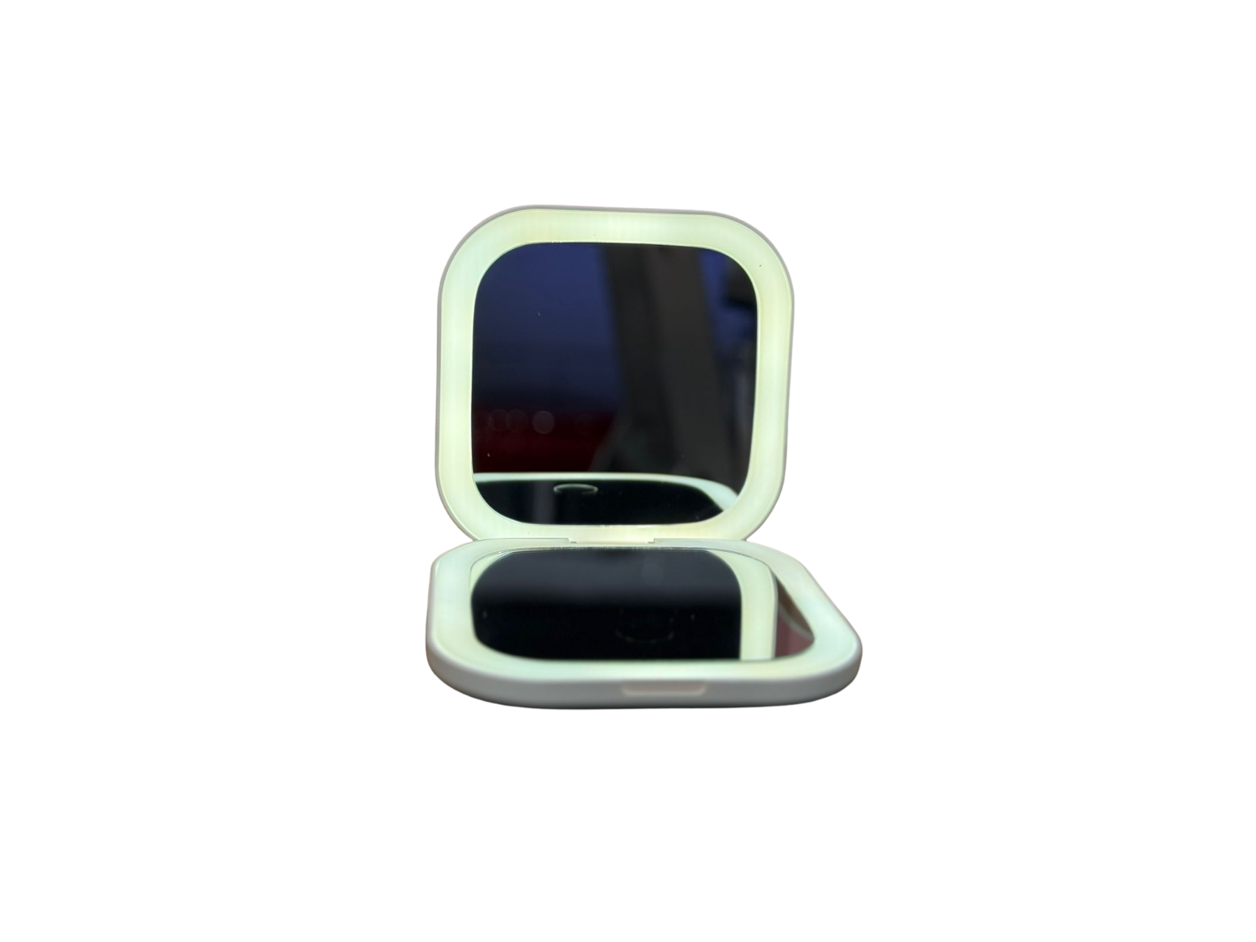 Espejo doble LED – zoom de cartera recargable USB