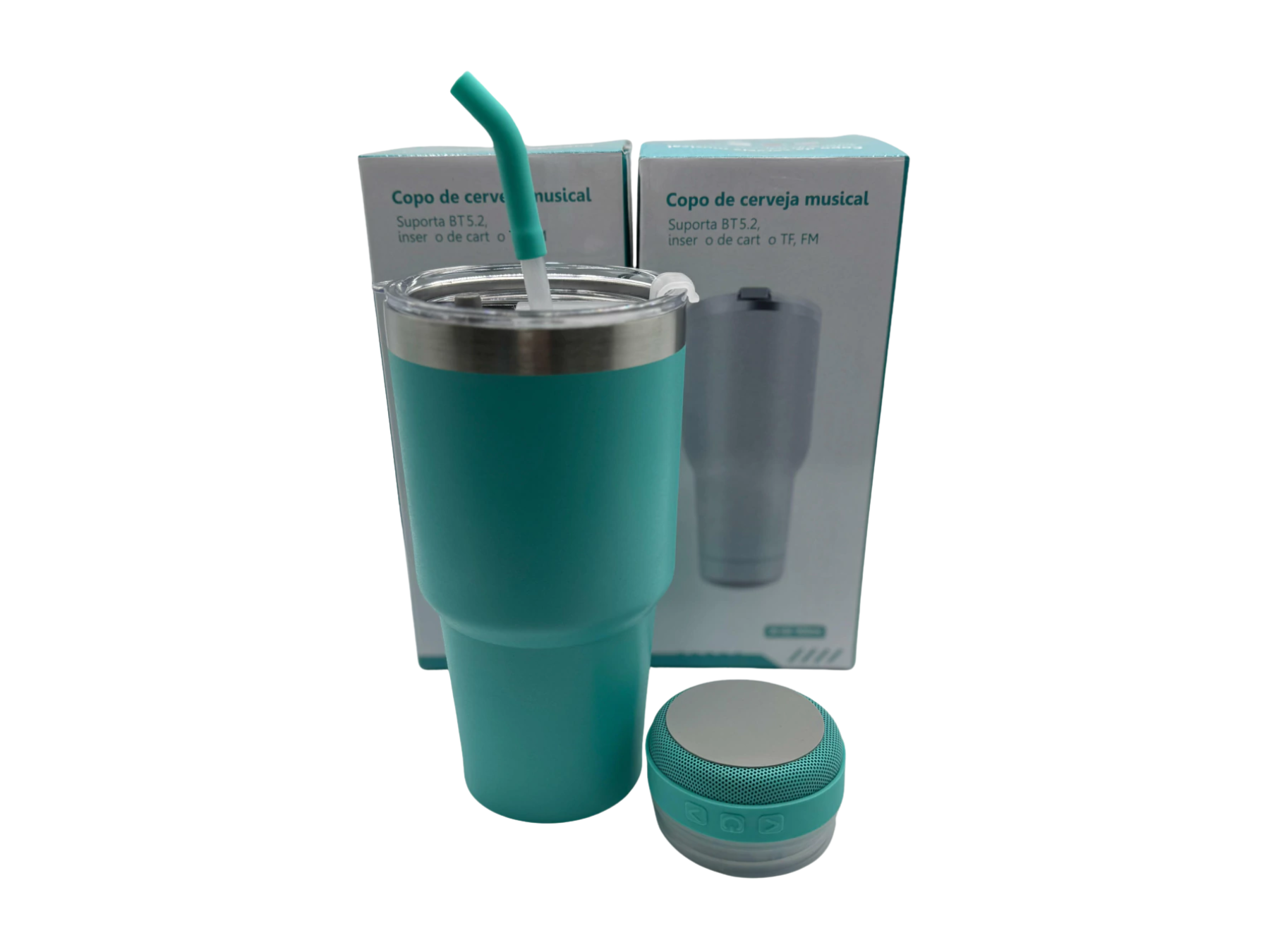 Vaso térmico parlante Bluetooth