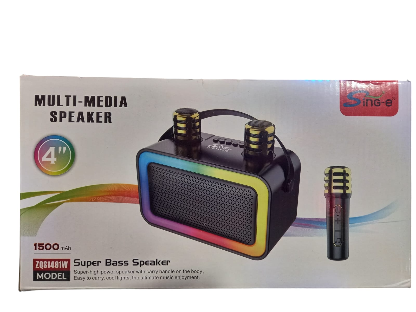 parlante bluetooth con 2 micros