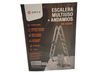Escalera de aluminio con andamio