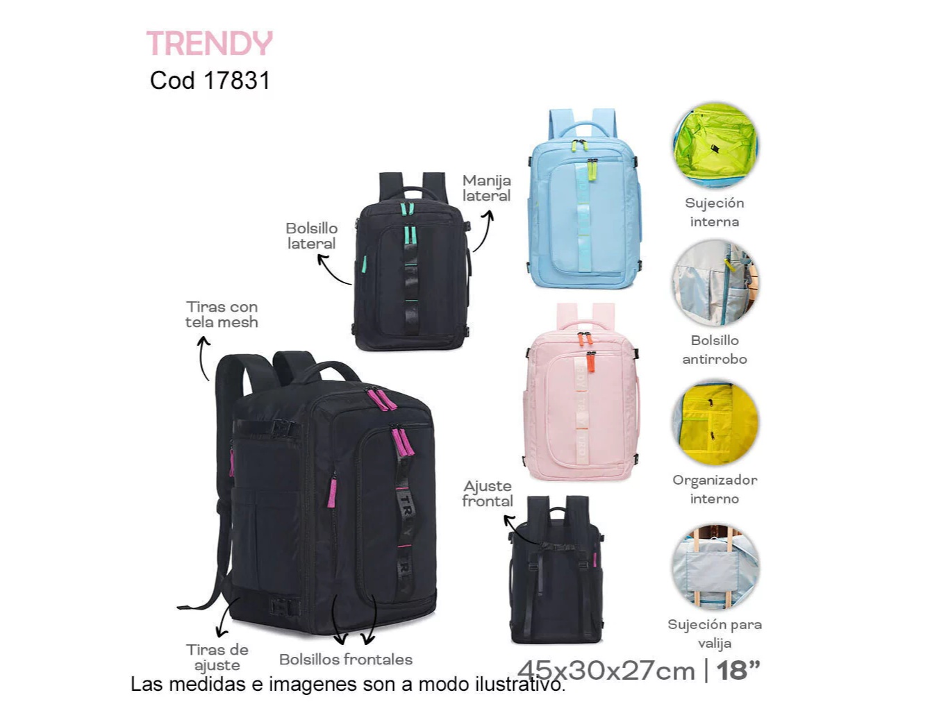 Mochila de Viaje TRENDY