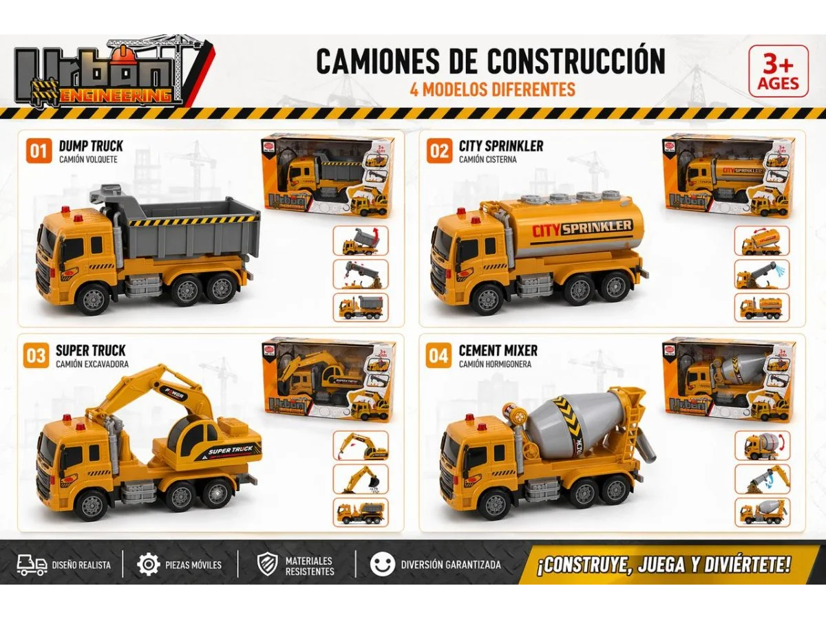 Camión de construcción c/control